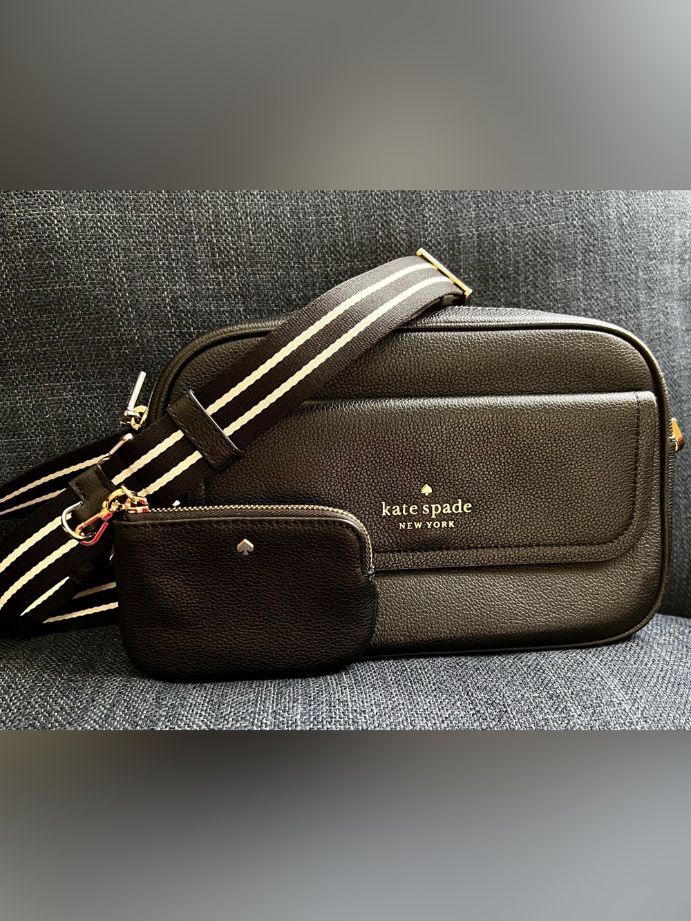 kate spade Rosie Camera Bag in Black Leather